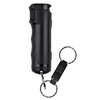 Sabre 2-in-1 Pepper GEL with Safety Whistle Keychain - Black